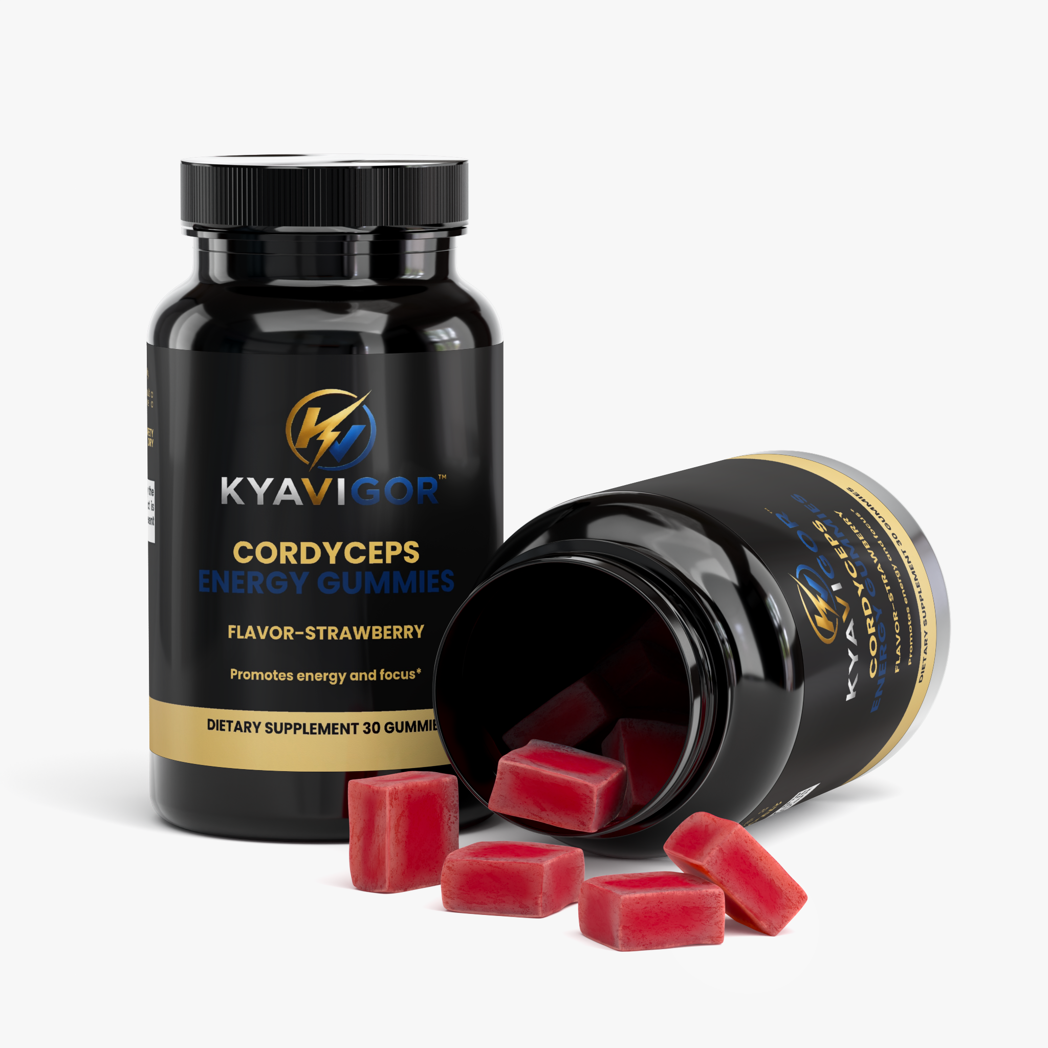 Cordyceps Energy Gummies (Strawberry Flavor)